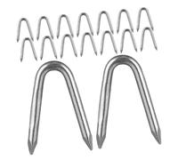 Amosfun 100pezzi Chiodi u Per Recinzioni Picchetti Per Recinzioni in Filo Metallico Chiodi u Per Fissaggio Strumento Per Fissare Design Compatto Per Stabilità