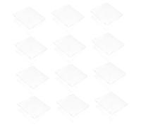 Amosfun 12 Pezzi Custodie Cd Ultrathin Trasparenti con Design Portatile per Archiviazione Dvd e Cinema Bianco