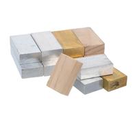 Amosfun 12 Pezzi Set di Cubi in Ottone, Ferro, Alluminio e Legno di Densità Supporta la Didattica in per L'insegnamento Scientifico Dimostrazione Facile in Aula