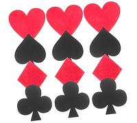 Amosfun 12pezzi Sottobicchieri in Feltro per Tazze Design Forma Gioco Cuscinetti Resistenti all Usura Pratici e Leggeri per Uso Quotidiano su Tavoli di Casa Cucina Hotel e Uffici