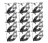 Amosfun 15 Pezzi Maschere Veneziane Mezza Faccia Vintage per Uomo e Donna Maschere Costume Leggere per Party Mascherati Halloween e Carnevale Mardi Gras