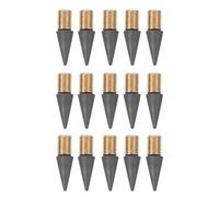 Amosfun 15 Pezzi Punte Matita Infinita Sostituibili Nero Lega Grafite | Materiale Scolastico, Punta Sostituibile senza Affilatura, Scrittura Comoda, per Studenti e Attività Creative