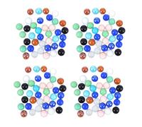 Amosfun 150pezzi Biglie di Vetro Sfuse Perline Colorate Miste da Abbellimenti per Acquari e Vasi Decorazioni da Tavola per Feste