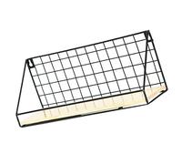 Amosfun 1pezzi Scaffale Portaoggetti Da Parete in Cestino Portaoggetti Semplice Per Dormitorio Forature Per Riporre Foto Piante Libri Cellulari Snack e Altri Oggetti