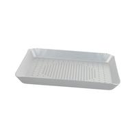 Amosfun 1pezzi Teglia Pizza Quadrata in Lega Alluminio con Traspiranti Resistenza Alta Temperatura per Forno e Grigliate Multifunzione