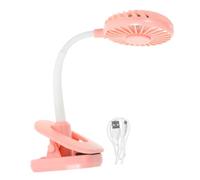 Amosfun 1pezzi Ventilatore Aromatico Usb Con Lampada Led e Clip Ventilatore Multifunzionale Da Tavolo Con Luce Notturna Rosa