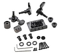 Amosfun 1set Kit Accessori Ponte Per Chitarra Tre Corde Con Chiavetta Tasti Di Controllo e Bloccaggi Per Cinghia Strumenti Per Chitarristi Professionisti e Principianti