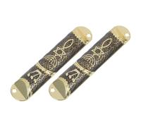 Amosfun 2 Impostati Doni Ebrei Porta Mezuzah con Benedizione Star of David Home Blessing Doorpost Mezuzah da Israele Arredamento di Mezuzah Hanukkah Torta di Mezuzah Tradizionale Carta