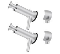 Amosfun 2 Impostati in Acciaio Inossidabile e Pp 2 in 1 Design Verticale Salvaspazio e Base Stabile Strumento Manuale per Salsicce e Polpette per Cucina e Campeggio