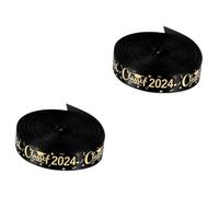 Amosfun 2 Nastro da imballaggio per la Stagione delle Lauree Decorazioni Festa Diploma maturità Decorazione del Cinturino Arco Tazza parà Scatola Regali Nastro Artigianale Fai da Te