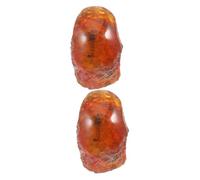 Amosfun 2 Pezzi Campione Di Scorpione Fossile Ambra Ornamento Del Campione Di Insetti Ornamento in Pietra D'ambra Esemplare Di Scorpione Insetto Ambra Artificiale Pietra Di Insetti Resina