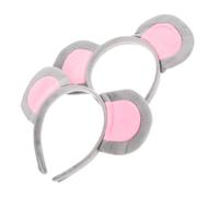 Amosfun 2 pezzi Cerchietto Orecchie Halloween Regolabile Fascia Animale Morbida e Resistente per Cosplay e Feste Accessorio Divertente per Donne e Adulti