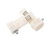 Amosfun 2 Pezzi Clip Bloccaggio Maniglia Telescopica per Valigia in Pvc Bianco Sicurezza Potenziata e Facile Installazione, Accessorio per Bagagli da Viaggio