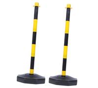 Amosfun 2 pezzi Colonna Avvertimento con Base Vuota Riempibile per Stabilità Segnalatori Sicurezza Parcheggio Garage e Stradale Pali Delimitazione Resistenti in Plastica per Barriera