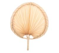 Amosfun 2 Pezzi Fan Ceiling Fan Ventilatore da Appendere Present Caffe ventagli da Donna Mano ventaglio di Foglie di Palma ventaglio Vecchio Stile Foglia di Palma Khaki