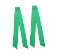 Amosfun 2 Pezzi Fasce per Chioma Verde Unisex Fasce Elastiche Regolabili per Sudore Assorbente per Allenamento, Karate e Attività Sportive
