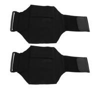 Amosfun 2 Pezzi Fascia Fitness Le Gambe Regolabile Portafoglio da Gamba per Carte Supporto Telefono da 5-7,5" Nero per Corsa Jogging e Allenamento Outdoor