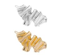 Amosfun 2 Pezzi Fermagli per Chioma in Lega Forma Irregolare, Clip Metalliche Eleganti per Donne e Ragazze, Adatte a Chioma Corti, Lunghi, Ricci e Lisci, Decorazione la Colore Casuale