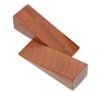 Amosfun 2 Pezzi Fermaporta in Legno Triangolare Senza Foratura Sicura | Antiscivolo, Blocca Vento e Movimenti, Stile Semplice Creativo, per Porte Domestiche e Protezione e Animali