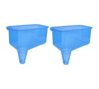 Amosfun 2 Pezzi Imbuto Quadrato per Cambio Olio Accessorio per Serbatoio Senza Cappuccio Design Pratico e Facile da per Auto e