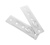 Amosfun 2 Pezzi Kit di Supporto per Scaldabagno da Parete in Ferro Argento, Montaggio Sicuro e Installazione Facile, per Stanze Piccole e Pareti Vuote