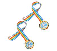 Amosfun 2 Pezzi Medaglia di Metallo per Eventi Sportivi Scolastici, Design Elegante in Lega di Zinco, Dimensioni Portatili Che Incoraggiano la Partecipazione