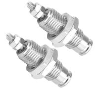 Amosfun 2 Pezzi Mini Cilindro Pneumatico Filettato Maschio Cjpb6-15 in Rame | Azione Singola, Stelo a Pistone Bullone, Moto Lineare Preciso, Argento, per Impieghi Industriali Compatti