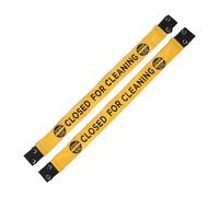 Amosfun 2 Pezzi Nastro Magnetico Per Segnaletica Di Pulizia Con Ventose Nastro Di Avvertimento Per La Pulizia Ad Alta Visibilità Barriera Di Avvertimento Per Centri Commerciali Stop Non