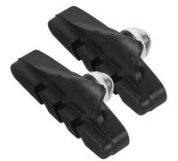 Amosfun 2 Pezzi Pastiglie Freno Bicicletta da Corsa in Gomma, Set Blocchi | Montaggio Semplice Vite, Scanalatura a V, Uso per Freni a Pinza e Bici, Colore Nero