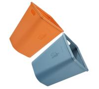 Amosfun 2 Pezzi Pattumiera Contenitore per Rifiuti Design Semplice e Moderno Colori Blu e per Cucina e Bagno