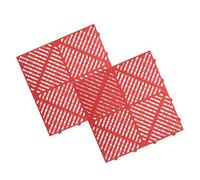 Amosfun 2 Pezzi Piastrelle Interbloccanti in Plastica Drenaggio per Garage e Lavaggio Auto Pannelli Quadrati Resistenti per Officine e Spazi Bagnati