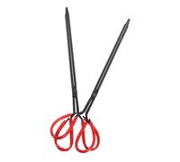 Amosfun 2 Pezzi Pinze Rifiuti lungo Pinze per da e Barbecue Strumenti Portatili per Raccolta Spazzatura e Manutenzione Area Leggero e Igienico per Outdoor e Pulizia Urbana