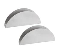 Amosfun 2 Pezzi Portatovaglioli Acciaio Inossidabile da Supporto per Fazzoletti Ventaglio da Tavolo Design Delicato per Casa Bar Ristorante Facile da Pulire e Adatto Ogni