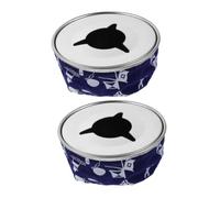 Amosfun 2 Pezzi Posacenere Nautico in Acciaio Inox Base a Sacchetto Blu