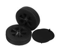 Amosfun 2 Pezzi Ruote Girevoli per Grill con Coperture Accessori per Barbecue Resistente Calore per Esterne Leggero Alta capacità Carico e Parti Ricambio per Attrezzature da Giardino