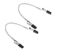 Amosfun 2 Pezzi Strumento Saldatura Pinze con Rivestimento in Gomma Supporto Flessibile per Fili Clip Memo e Foto per Elettronici e da Te Singolo Operatore