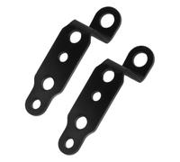 Amosfun 2 Pezzi Supporto Frecce Moto Nero in Alluminio, Staffa | Superficie Anodizzata, Installazione Rapida, Resistente alle Intemperie