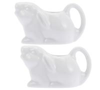 Amosfun 2 Pezzi Tazza Coniglio per Latte e Salse e Ristoranti per Condimenti e