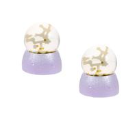 Amosfun 2 Pz Ornamento Domestico Decorazioni Mappa stellare Personalizzata Lampada a LED cristalball Bedroom Decoration per la casa per la casa mestiere Sfera di Cristallo Resina
