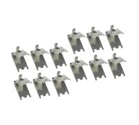 Amosfun 2 Set Clip Per Ripiano Frigorifero Inossidabile Supporto Resistente Per Mensole Freezer Facile Installazione E Sicuro All Uso 6 Pezzi*2