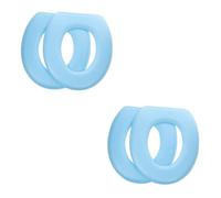 Amosfun 2 Set Cuscino del Sedile del Water Tappetini Igienici Coprivaso WC Copriacqua Sedile del Water per Vasino Coprisedili per WC Cuscini per WC da Bagno Copri WC Eva Blue 2 Pezzi * 2