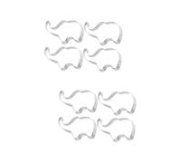 Amosfun 2 Set Di Formine Per Fondente - Set Di Formine Per Biscotti A Forma Di Elefante Antiaderenti Ecologiche Ideali Per La Preparazione Di Torte E Biscotti 4 Pezzi*2