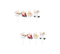 Amosfun 2 Set Ganci Da Parete Resina Adesivi Per Cucina Set Da E Resistenti Per Utensili E Organizzazione Casa Foratura Design Unico Cartoon Chef Bianco 4 Pezzi * 2