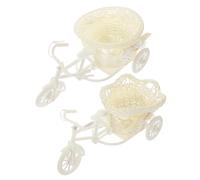 Amosfun 2 Set Mini Cestino Per Ornamenti Cesta Per Montacarichi Decorazioni Matrimonio Cestino Della Ragazza Impostore Parà Vaso Per Piante Ornamento Creativo Per Bici Plastica 2 Pezzi * 2