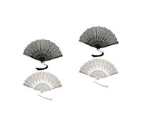 Amosfun 2 Set Ventilatore Retro Ventilatore retrò Ventilatori Portatile Ventilatore A Mano Ricaricabile Bretelle Palmare Fan Pieghevoli Ventaglio A Mano in Stile Cinese Metallo 2 Pezzi * 2
