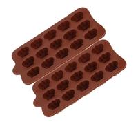 Amosfun 2 stampi da forno creativi in silicone multiuso, antiaderenti, per cioccolato, caramelle, fondente, biscotti, per decorazioni fai da te e dolcetti fatti in casa