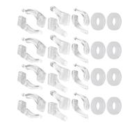 Amosfun 20 Paia cuscinetti auricolari per occhiali Ossalti degli occhiali Suggerimenti per il tempio impugnature per aste ganci per le orecchie in vetro Transparent