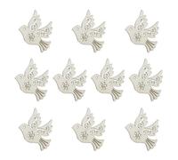 Amosfun 20 Pezzi Di Fette in Legno a Forma Di Piccione Ornamenti Decorativi Per Natale E Fai Da Te Decorazioni Artistiche in Legno Per La Casa E Il Giardino