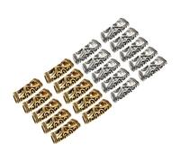 Amosfun 20 Pezzi Fermagli per Chioma per Trecce Dreadlock, Anelli per Chioma in Metallo Antico, Accessori per Dreadlocks e Trecce, Clip Decorativa per Feste, Matrimoni e Uso Quotidiano