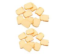 Amosfun 20 Pezzi Fette Pane Artificiale Realistiche per Decorazioni e Scenografie Simulazione Toast delle Accessori per Fotografia e Allestimenti Creativi